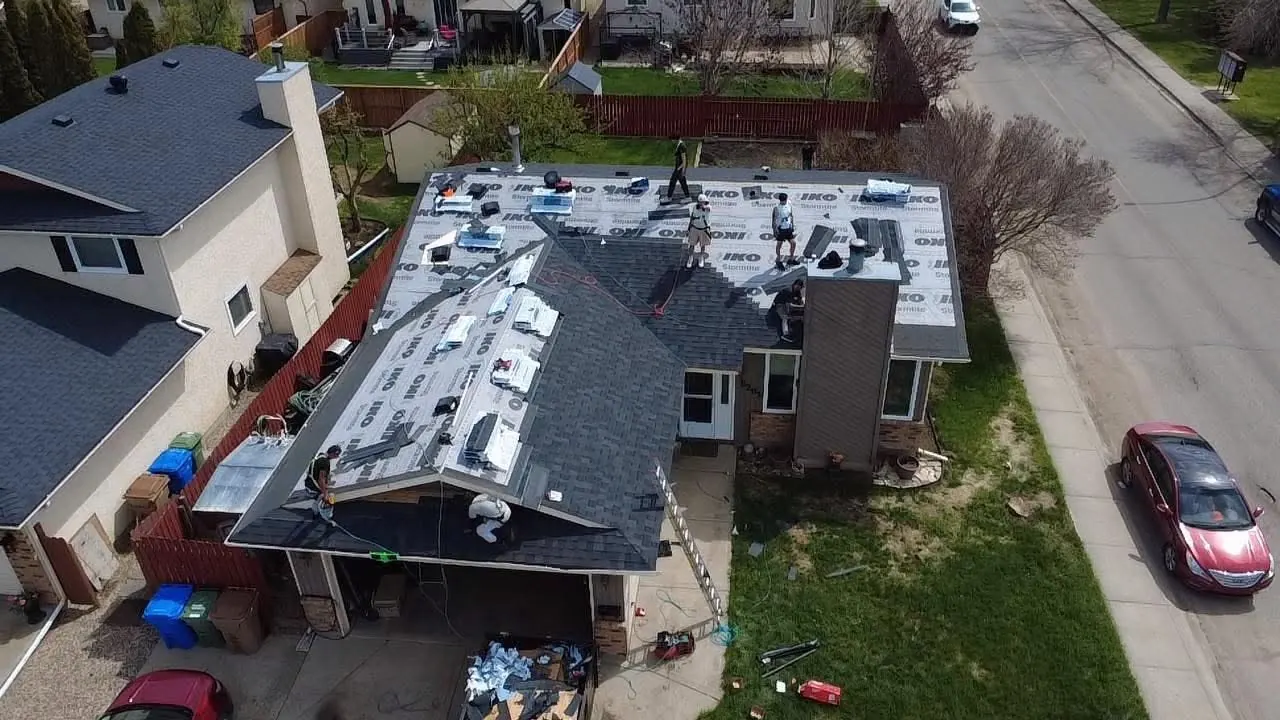 Roof prepared with IKO Stormtite underlayment in Regina Saskatchewan